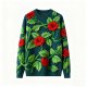 Men's Color-Contrast Patchwork Crew Neck Baggy Knitted Long Sleeve Pullover