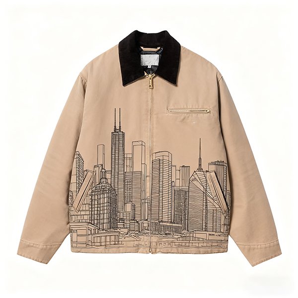 Premium 500gsm 100% Cotton Canvas Work Jacket Winter Heavyweight Men's Utility Coat