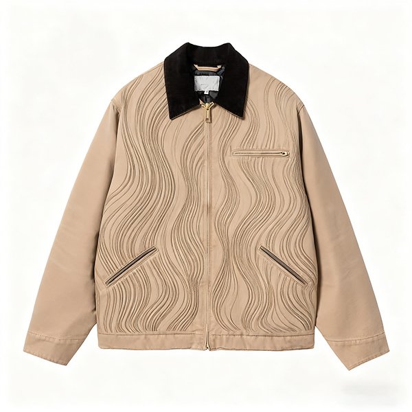 Premium 500gsm 100% Cotton Canvas Work Coat Winter Heavyweight Men's Utility Jacket